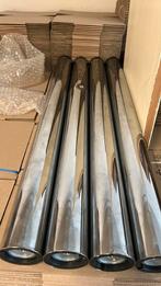 4 rvs/plastic tafelpoten verstelbaar, Minder dan 50 cm, 50 tot 100 cm, Rond, Ophalen of Verzenden