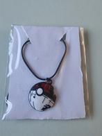 Pokemon Ball Ketting - Zwart, Sieraden, Tassen en Uiterlijk, Kettingen, Met hanger, Kunststof, Zwart, Nieuw
