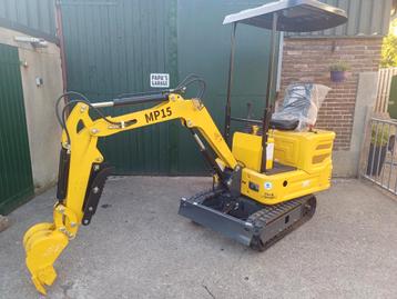 Minigraver minikraan graafmachine kraan 1 tonner beschikbaar voor biedingen