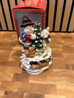 Sneeuwbol kerst/sneeuwpop met muziek, Ophalen of Verzenden, Gebruikt