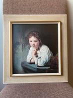 Reproductie Rembrandt ‘ Meisje in het venster’, Ophalen of Verzenden