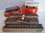 Marklin wagons, rails en stopblok, Wisselstroom, Gebruikt, Rails, Ophalen of Verzenden