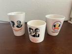 Drie Boch bekers, Beatrix en Claus 1966, in goede staat., Ophalen of Verzenden, Zo goed als nieuw, Overige stijlen, Kop(pen) en/of Schotel(s)