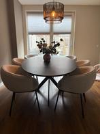 Eettafel en stoelen, complete eethoek, Huis en Inrichting, Ophalen, 100 tot 150 cm, Eikenhout, 200 cm of meer