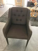 Eettafelstoelen 2x, Huis en Inrichting, Stoelen, Ophalen, Zo goed als nieuw, Grijs, Stof