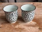 Saké glaasjes set van 2, Ophalen of Verzenden, Zo goed als nieuw, Overige materialen, Minder dan 25 cm
