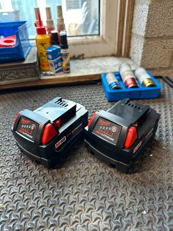 Milwaukee M18 XC6.0 Ah Accu’s Zo Goed Als Nieuw beschikbaar voor biedingen