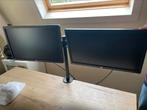2x HP beeldscherm + ophangbeugel, Ophalen, Gebruikt, HP