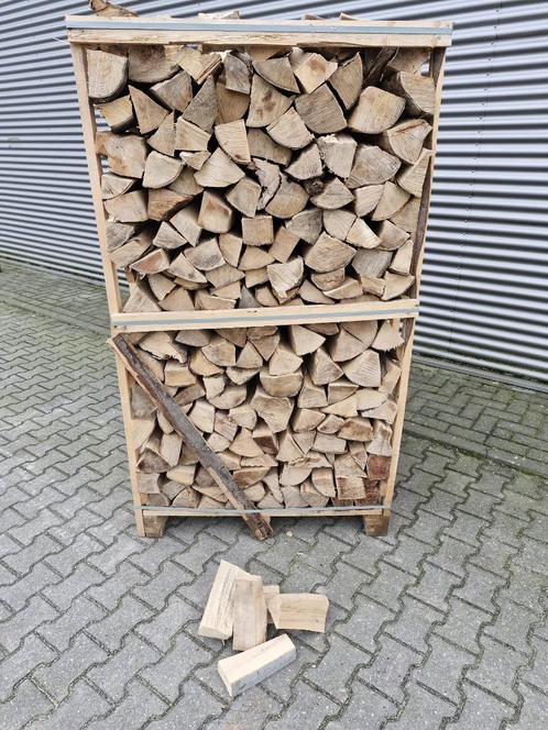 Pallet beuken haardhout droog en gekloofd 20-25 cm, Tuin en Terras, Haardhout, Blokken, Beukenhout, Minder dan 3 m³, Ophalen of Verzenden