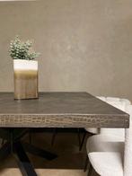 Vierkante eettafel CROCOSTRUCTUUR | maatwerk, 150 tot 200 cm, Vierkant, Nieuw, Ophalen of Verzenden