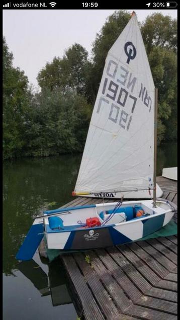 Optimist zeilboot - compleet (excl. zwaard) beschikbaar voor biedingen