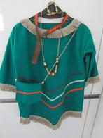 6-Delig indianenjurk hoofdband/tooi-armband-ketting-siertasj, Ophalen of Verzenden, Nieuw, 122 t/m 128, Meisje