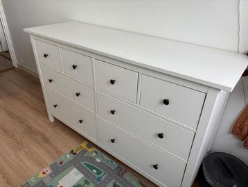 HEMNES Ladekast 8 lades - Wit Gebeitst beschikbaar voor biedingen