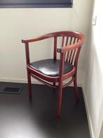 Originele thonetstoel, Huis en Inrichting, Stoelen, Ophalen, Gebruikt, Zwart, Leer
