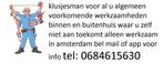klusjes man, Vacatures, Rijbewijs B, Variabele uren, Bouwnijverheid, Overige vormen