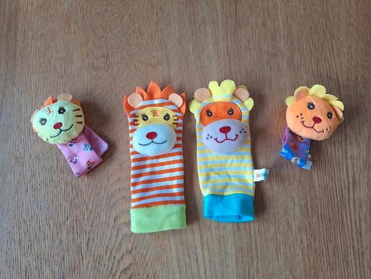 Baby Rammelaars Sokken en polsbandjes - Dieren Thema, Kinderen en Baby's, Speelgoed | Babyspeelgoed, Zo goed als nieuw, Rammelaar