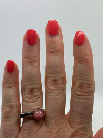 V298 Prachtige zilveren modernist ring (verstelbaar) beschikbaar voor biedingen