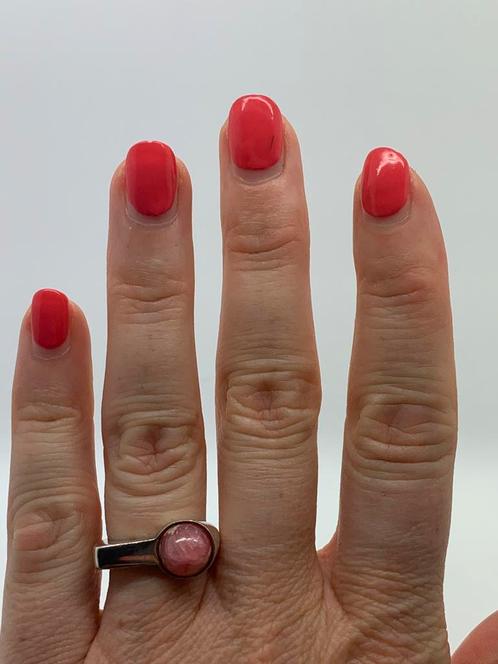 V298 Prachtige zilveren modernist ring (verstelbaar), Sieraden, Tassen en Uiterlijk, Ringen, Dame, Zilver, Zilver, Met edelsteen