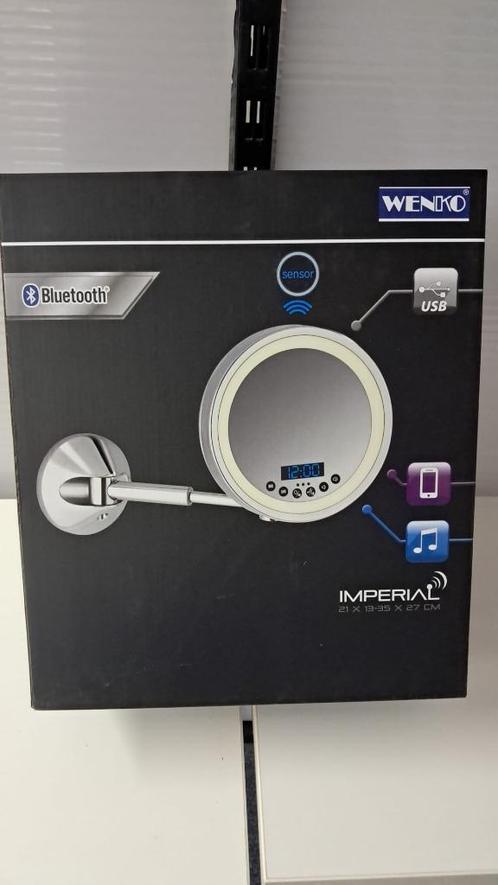 NIEUW Wenko Make-up spiegel USB / Bluetooth / microfoon, Sieraden, Tassen en Uiterlijk, Uiterlijk | Cosmetica en Make-up, Nieuw