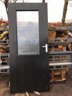 Hardhouten buitendeur, Gebruikt, Ophalen of Verzenden, Buitendeur, 200 tot 215 cm