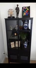 Zwarte metalen kast, Ophalen, 50 tot 100 cm, Zo goed als nieuw, 150 tot 200 cm