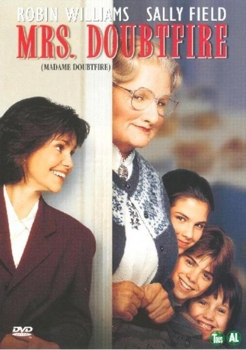 Mrs Doubtfire - Robin Williams, Cd's en Dvd's, Dvd's | Komedie, Zo goed als nieuw, Actiekomedie, Alle leeftijden, Verzenden