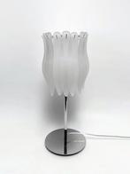 tafellamp glazen lamellen, Verzenden, Gebruikt, Glas, Minder dan 50 cm