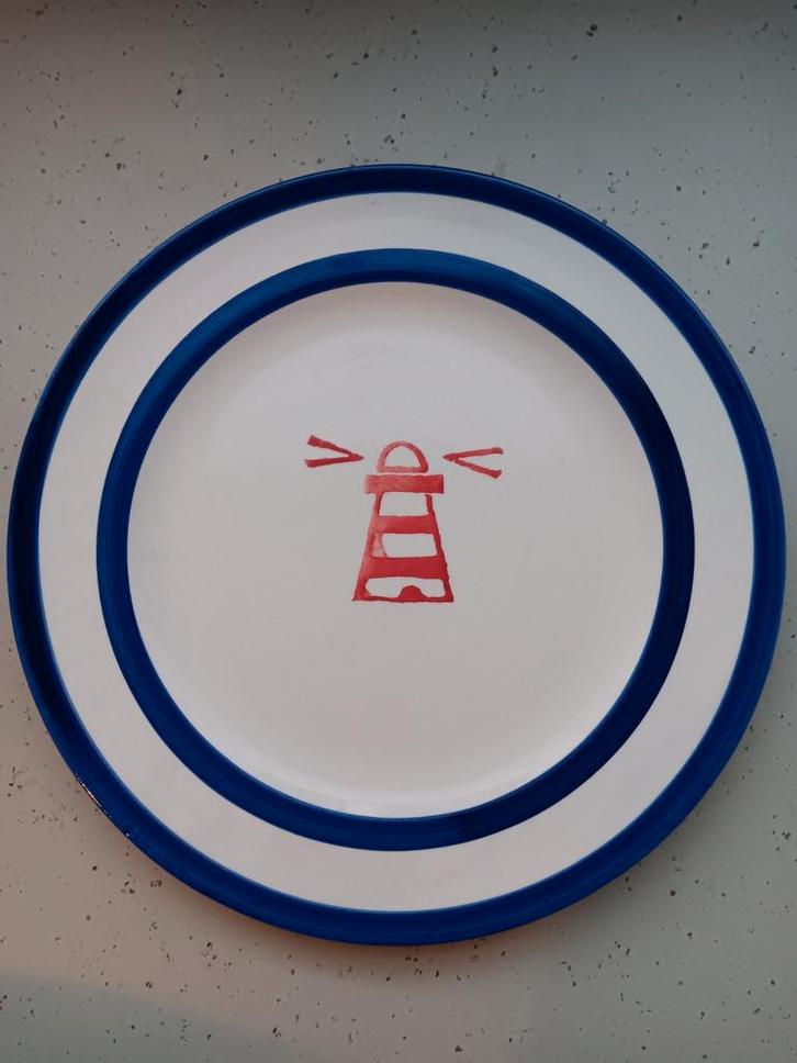 NEW Landscape bord vuurtoren, Huis en Inrichting, Keuken | Servies, Nieuw, Bord(en), Overige stijlen, Aardewerk, Ophalen of Verzenden