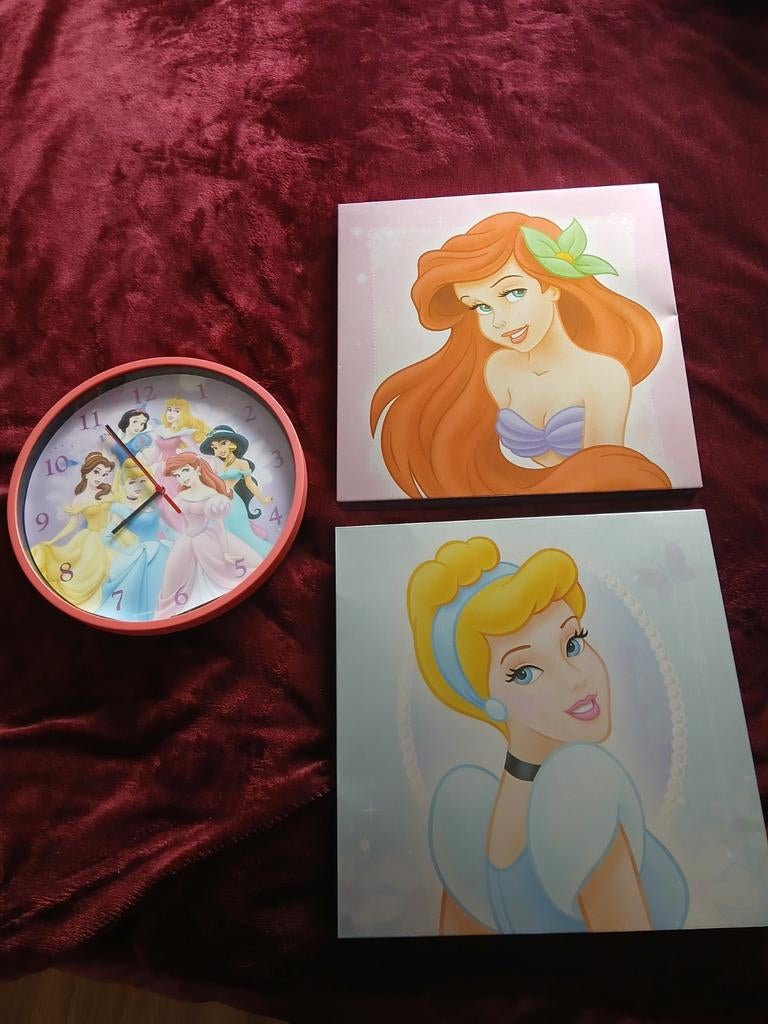 Disney Prinsessen, Ophalen of Verzenden, Gebruikt, Klok