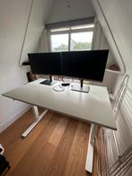 In hoogte verstelbaar bureau & bureaustoel, Huis en Inrichting, Bureaus, Ophalen, In hoogte verstelbaar, Gebruikt, Bureau