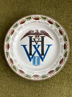 Aardewerk bord Weesp - Cacao Van Houten Eeuwfeest, Antiek en Kunst, Ophalen of Verzenden
