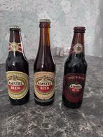 Drie oude Amstel bier flessen jaren ‘80, Ophalen of Verzenden, Zo goed als nieuw, Flesje(s), Amstel