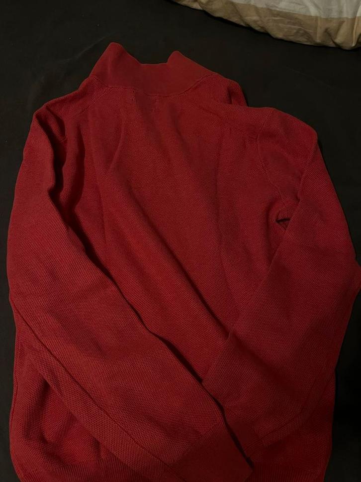 Ralph Lauren Trui met Rits - Polo, Kleding | Heren, Truien en Vesten, Zo goed als nieuw, Maat 46 (S) of kleiner, Rood, Ophalen of Verzenden