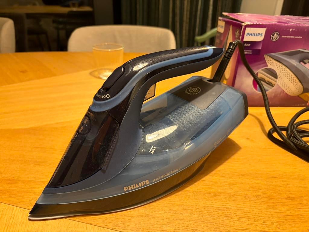 New Philips Stoomstrijkijzer DST8020/20 Azur - Zelfreinigend, Witgoed en Apparatuur, Strijkijzers en Strijkplanken, Ophalen of Verzenden