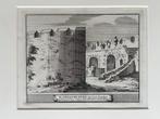 Prent, ets, gravure burcht te Leiden, Antiek en Kunst, Ophalen of Verzenden