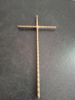 Goudkleurig Kruis - 24x12cm, Ophalen of Verzenden, Nieuw, Beeld(je), Christendom | Katholiek