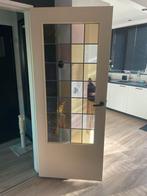 Mooie glas en lood binnendeur - 82,5 x 205 cm, Ophalen, Gebruikt, 80 tot 100 cm, Binnendeur