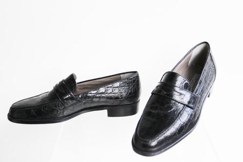 Santoni écht Croco slechts € 395 in US-maat 8.5 = 41.5, Kleding | Heren, Schoenen, Zo goed als nieuw, Loafers, Overige kleuren