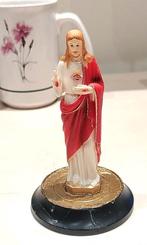 Vintage Heilig Hart van Jezus Plastic Beeldje Hong Kong, Verzenden, Zo goed als nieuw, Beeld(je), Christendom | Katholiek