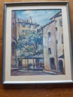 Uniek Wouter Bakkenes 1920-1986 aquarel toulon 1949., Ophalen