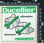 Sticker: Ducellier Alternateurs, Ophalen of Verzenden, Zo goed als nieuw, Bedrijf of Vereniging