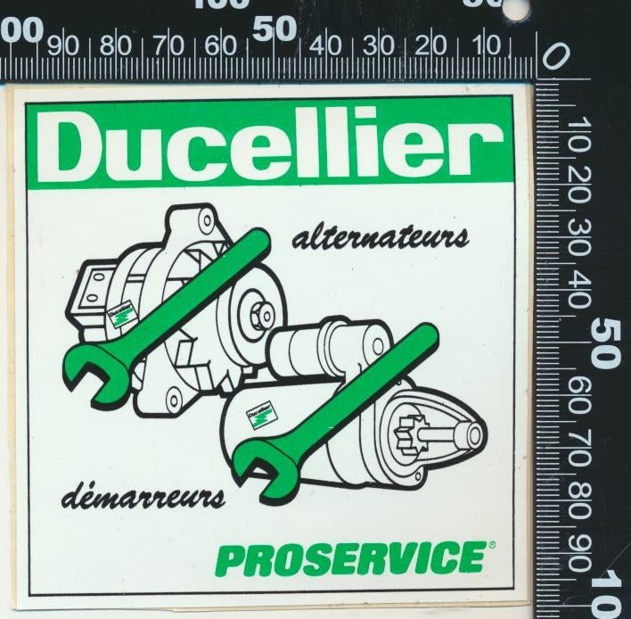 Sticker: Ducellier Alternateurs, Verzamelen, Stickers, Zo goed als nieuw, Bedrijf of Vereniging, Ophalen of Verzenden