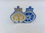 Originele vintage "metaal" stickers ANWB / Wegenwacht 1980s, Ophalen of Verzenden, Zo goed als nieuw, Auto's