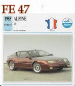 Fe47 autokaart alpine v6 ( 1985 ), Ophalen of Verzenden, Zo goed als nieuw