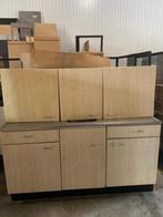 Keukenblok 170cm met bovenkastjes, Huis en Inrichting, Keuken | Complete keukens, Ophalen, Gebruikt, Wit, Enkelwandige keuken