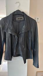 Prachtig blauw leren jasje. AIM nieuw, Blauw, Ophalen of Verzenden, Zo goed als nieuw, Jasje