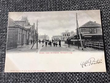 Hoek van Holland, rond 1900, Straatweg, uitspanning, volk beschikbaar voor biedingen