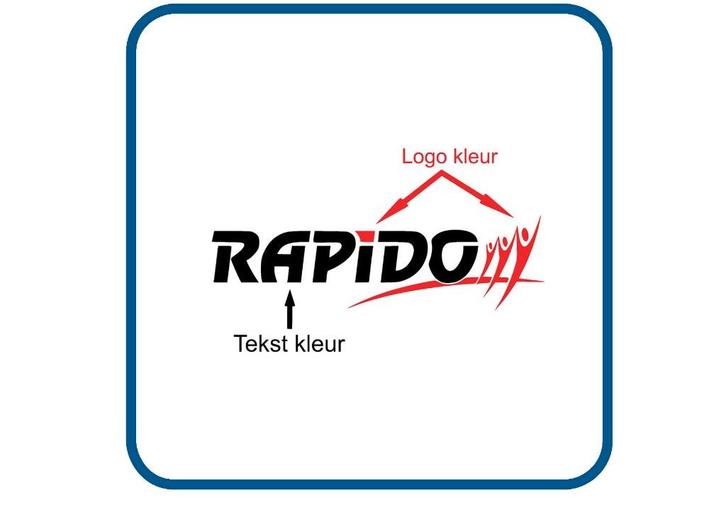 Rapido caravan en camper sticker, Verzamelen, Stickers, Nieuw, Overige typen, Verzenden