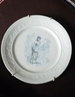 Wandbordje vrouw 19e eeuw Petrus Regout, Ophalen of Verzenden