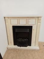 Schouw met elektrische haard - 100x100x45 cm, Ophalen of Verzenden, Zo goed als nieuw, Vrijstaande haard, Elektrische haard